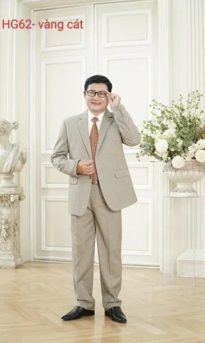 Vest Nam Trung Nien Mau Vang Cat