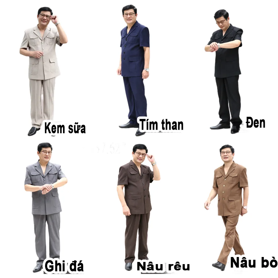 Áo Ký Giả Nam Trung Niên Mã 01 10 Mau Sac Ky Gia