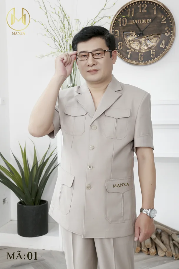 Áo Ký Giả Nam Trung Niên Mã 01 14 áo ký giả nam trung niên mã 01 3