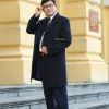 Áo Măng Tô Nam Trung Niên Manza - Màu Nâu Rêu 16 Áo Măng Tô Nam Trung Niên Manza - Màu Đen Tím Than 1