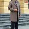 Áo Măng Tô Nam Trung Niên Manza - Màu Nâu Rêu 13 Áo Măng Tô Nam Trung Niên Manza Mã MT B2 – Màu Nâu Bò 3