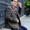 Áo Măng Tô Nam Trung Niên Manza - Màu Nâu Rêu 2 Áo Măng Tô Nam Trung Niên Manza - Màu Nâu Rêu 1
