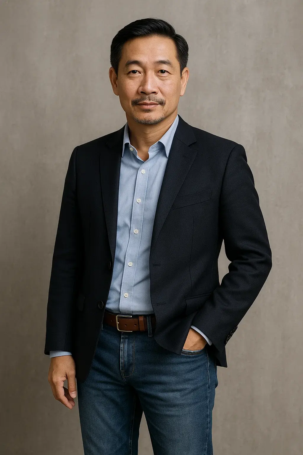 Quần Jean Trung Niên Cao Cấp - Phong Cách Lịch Lãm 1 anh-quy-ong-trung-nien-mac-quan-jean-lich-lam