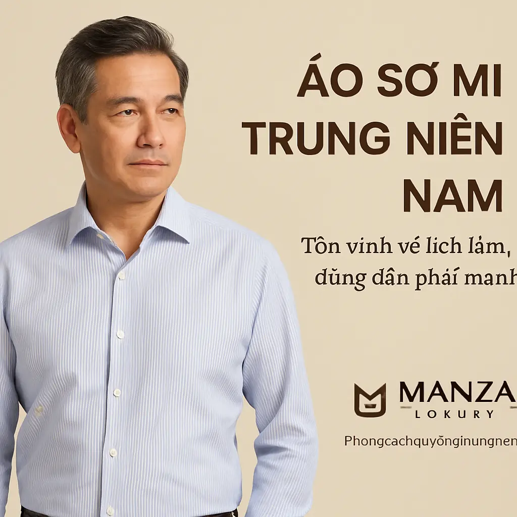 Áo sơ mi trung niên nam – Tôn vinh vẻ lịch lãm, đứng đắn phái mạnh 1 Ao So Mi Trung Nien Nam