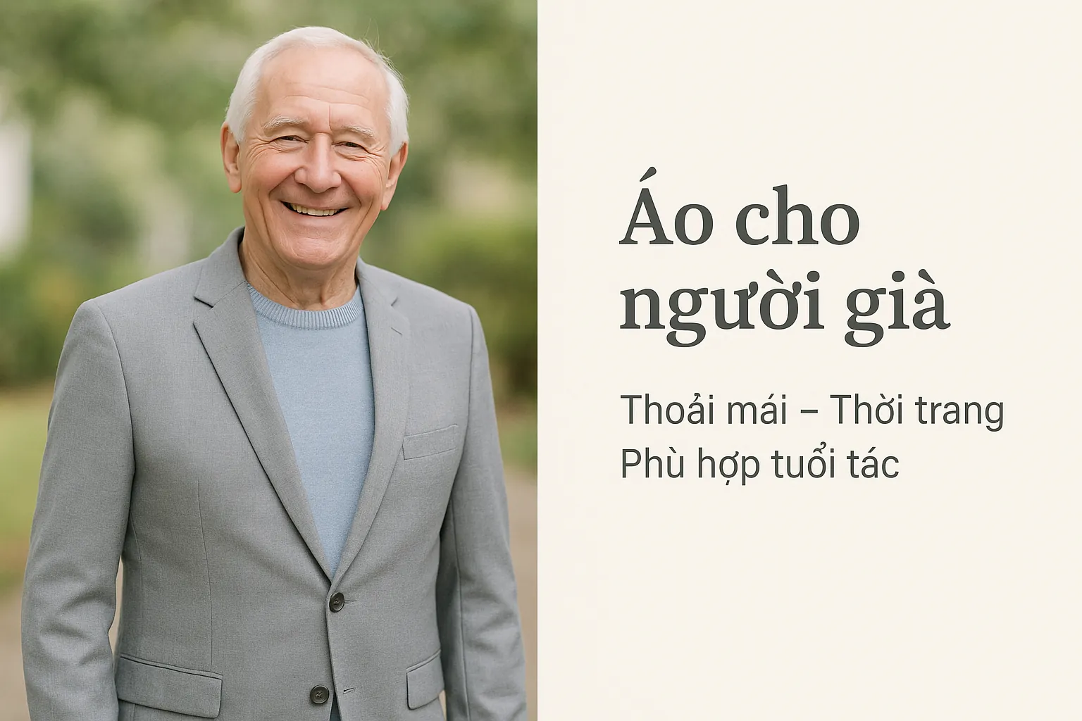 Áo cho người già: Chọn lựa thoải mái, thời trang và phù hợp tuổi tác 1 Ao Vest Cho Nguoi Gia