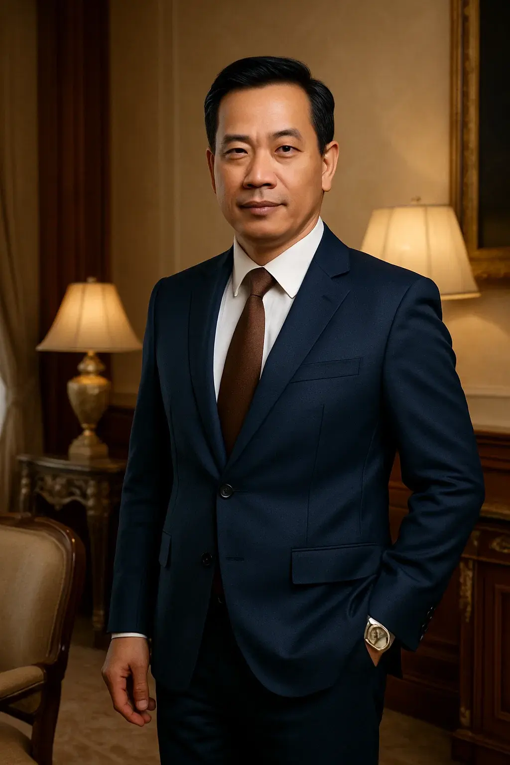 Đồ bộ trung niên nam cao cấp - Phong cách lịch lãm hiện đại 1 Hình ảnh Nam Giới Trung Niên Mặc đồ Bộ Lịch Lãm Trong Không Gian Sang Trọng