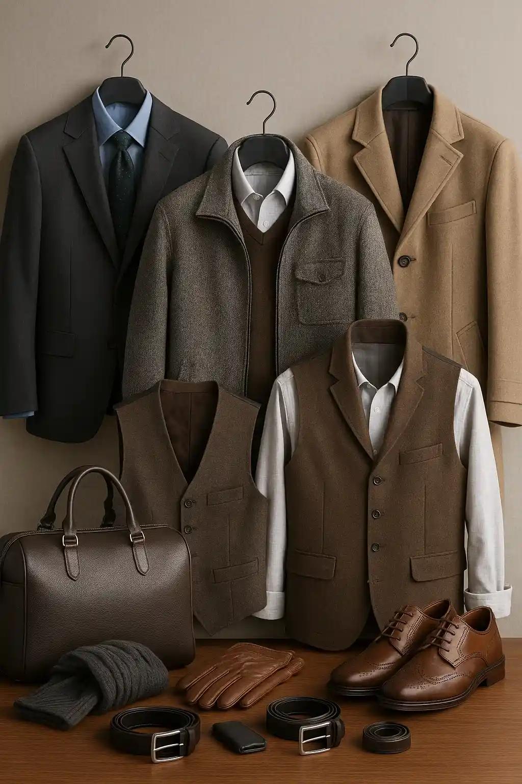 Shop Đồ Công Sở Nam Trung Niên Cao Cấp - Manza Luxury 4 Trung-bay-da-dang-san-pham-tu-vest-ao-khoac-den-phu-kien