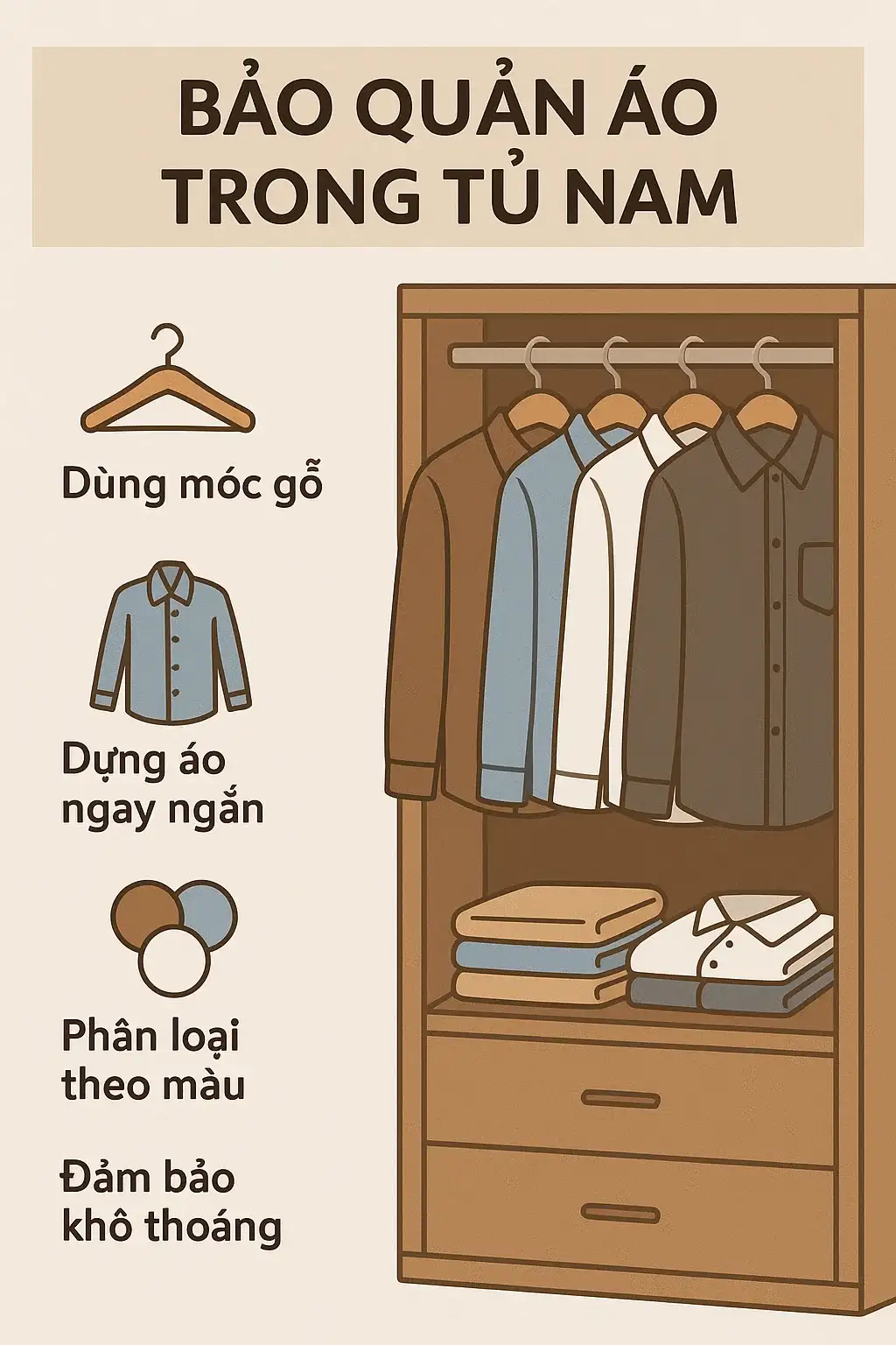 Mẫu Áo Trung Niên Sang Trọng - Phong Cách Lịch Lãm Đẳng Cấp 6 ảnh Hướng Dẫn Bảo Quản áo Trong Tủ