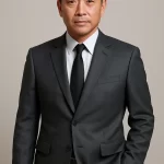 Bo Vest Nam Trung Nien Mau Xam Dam Thiet Ke Hien Dai
