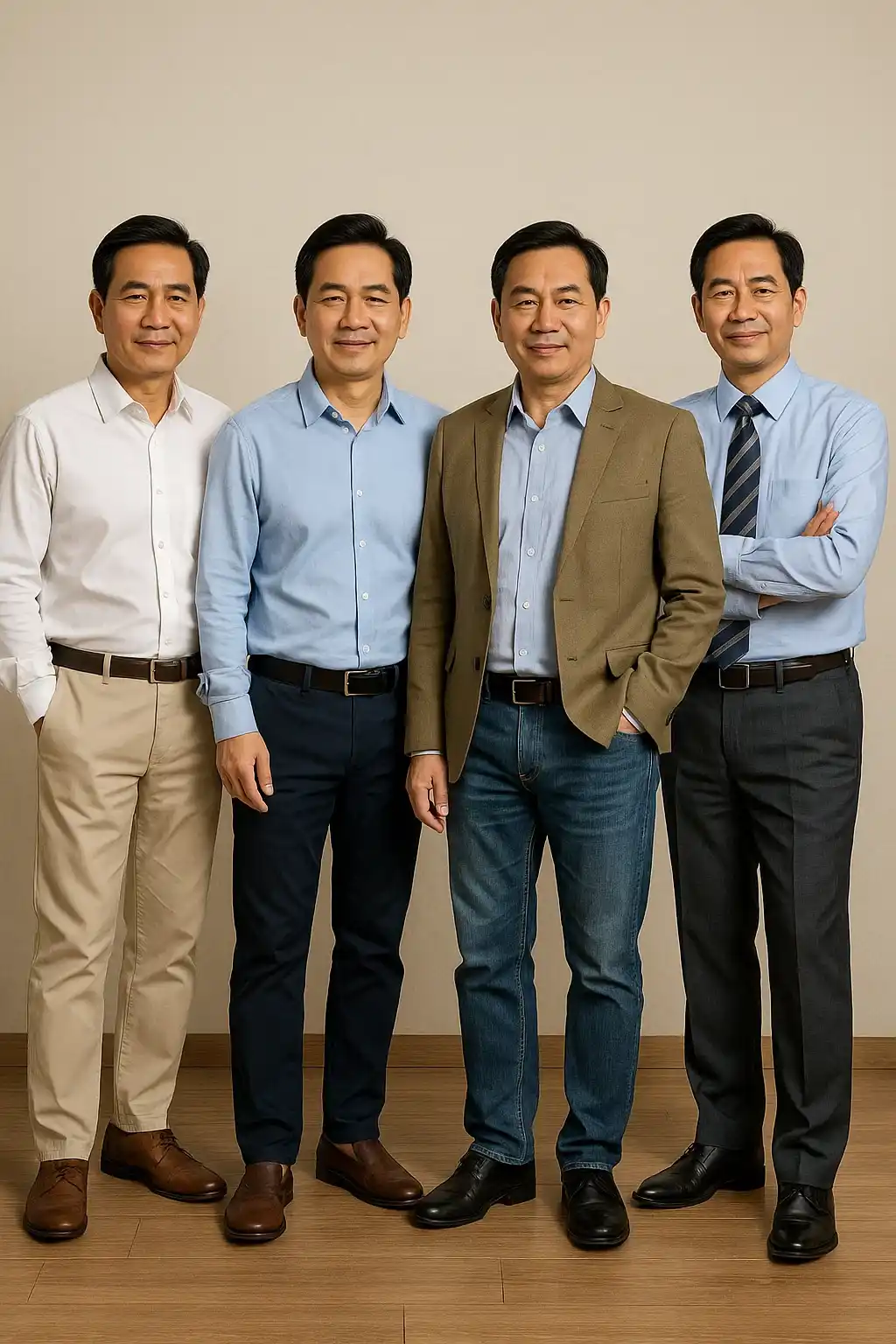 Sơ Mi Trung Niên Cao Cấp - Phong Cách Lịch Lãm Đẳng Cấp 4 Hinh Anh Ao So Mi Voi Trang Phuc Khac
