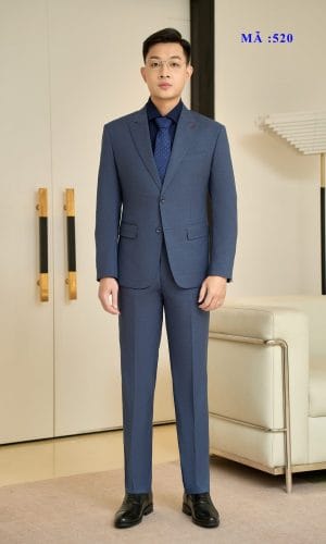 Bộ Vest Nam Mã 520 (2 Khuy) Mới Nhất 2026