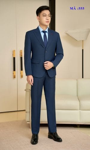 Bộ Vest Nam Mã 555 (2 Khuy) Mới Nhất 2026