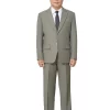 Bộ vest nam trung niên HG108, dáng toàn thân, phối sơ mi trắng và cà vạt