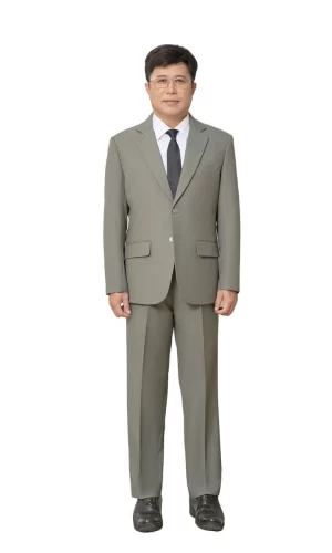 Bộ vest nam trung niên HG108, dáng toàn thân, phối sơ mi trắng và cà vạt