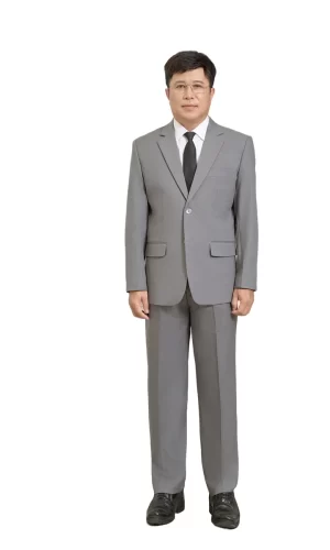 Bộ vest nam trung niên HG109, dáng toàn thân, phối sơ mi trắng và cà vạt