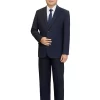 Bộ vest nam trung niên HG110, dáng toàn thân, phối sơ mi trắng và cà vạt