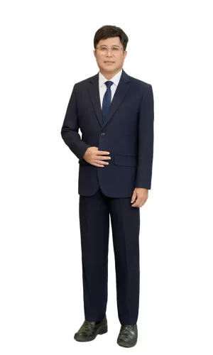 Bộ vest nam trung niên HG110, dáng toàn thân, phối sơ mi trắng và cà vạt