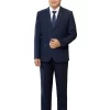 Bộ vest nam trung niên HG117, dáng toàn thân, phối sơ mi trắng và cà vạt