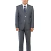 Bộ vest nam trung niên HG122, dáng toàn thân, phối sơ mi trắng và cà vạt