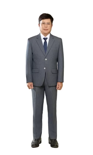 Bộ vest nam trung niên HG122, dáng toàn thân, phối sơ mi trắng và cà vạt
