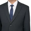 Bộ Vest Nam Trung Niên HG123 Mới Nhất 2027 2 Cận cảnh ve áo và bề mặt vải tuýt si của vest nam trung niên HG123