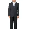 Bộ vest nam trung niên HG123, dáng toàn thân, phối sơ mi trắng và cà vạt