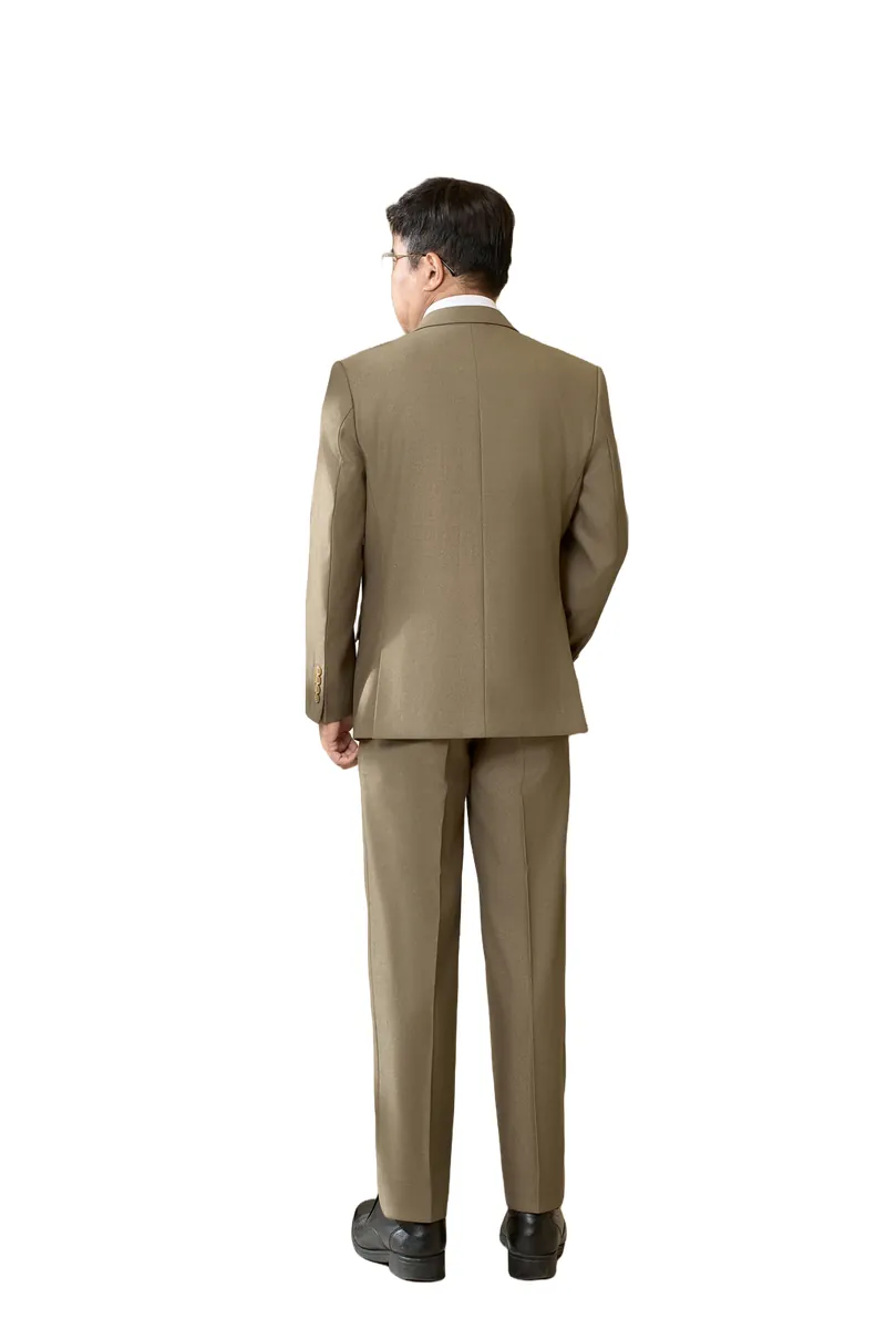 Mặt sau bộ vest nam trung niên HG225, áo và quần âu ống đứng Mặt sau bộ vest nam trung niên HG225, áo và quần âu ống đứng