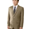 Bộ Vest Nam Trung Niên HG225 Mới Nhất 2027 1 Vest nam trung niên HG225 nhìn nghiêng, phom áo và ve áo