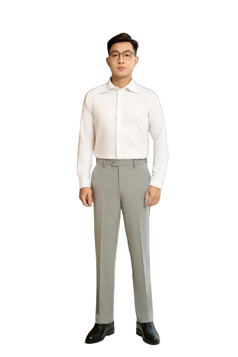 Quần âu nam mã 109-1 màu xám nhạt